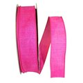 Reliant Ribbon Reliant Ribbon 92573W-222-09K Everyday Linen Value Wired Edge Ribbon - Fuchsia - 1.5 in. x 50 yards 92573W-222-09K